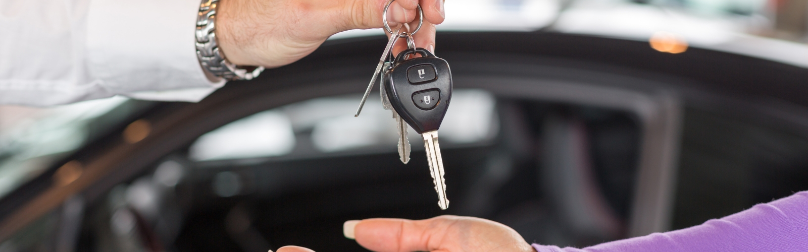 handing car keys over