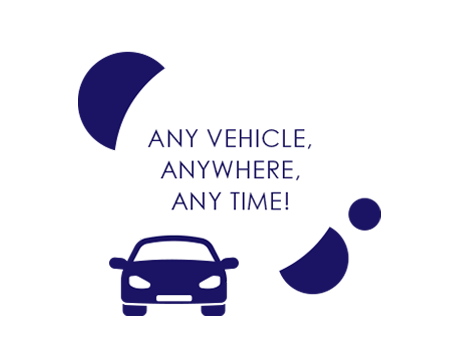 ANY VEHICLE, ANYWHERE, ANY TIME!